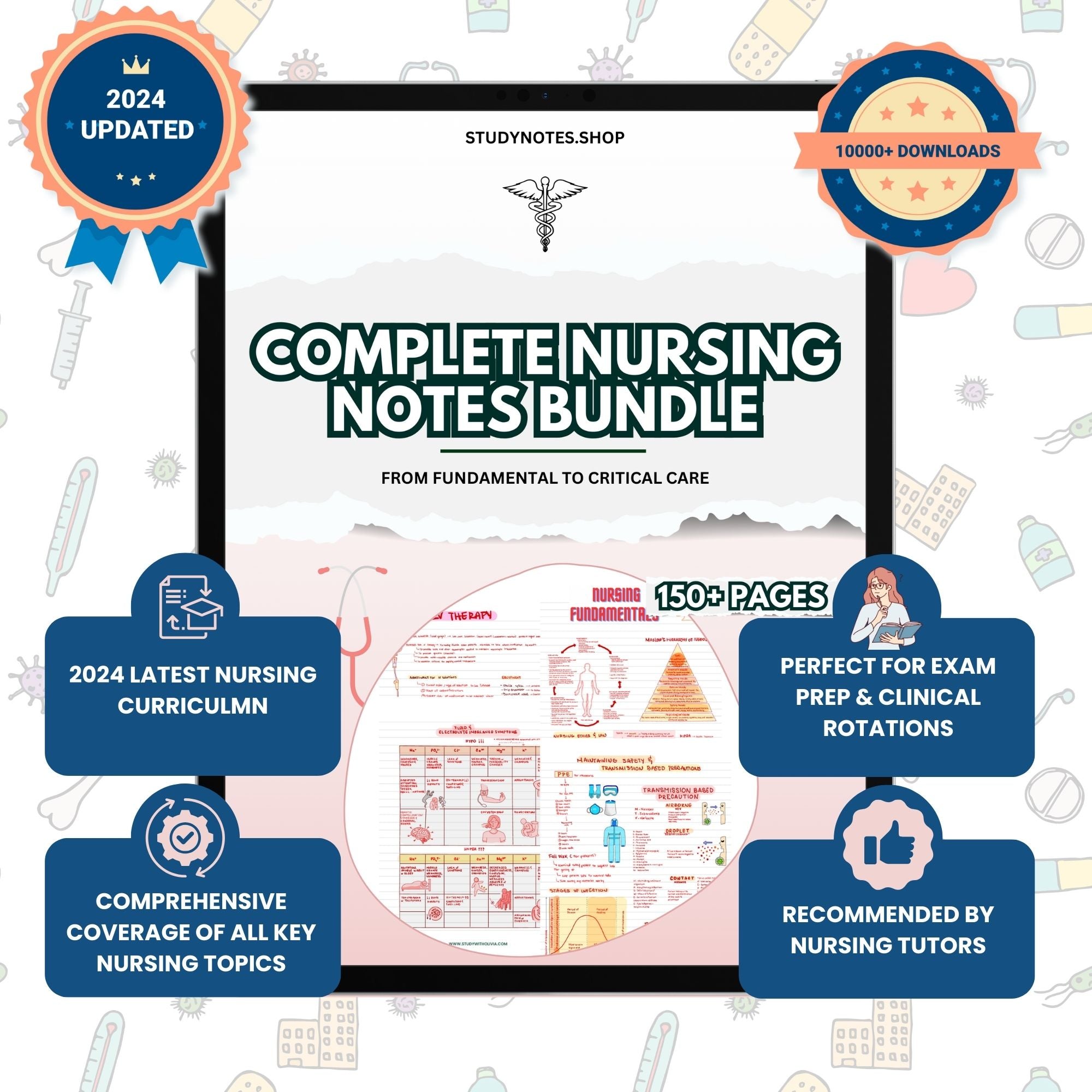 Complete Study Guide Bundle for Nursing Students - UPDATED